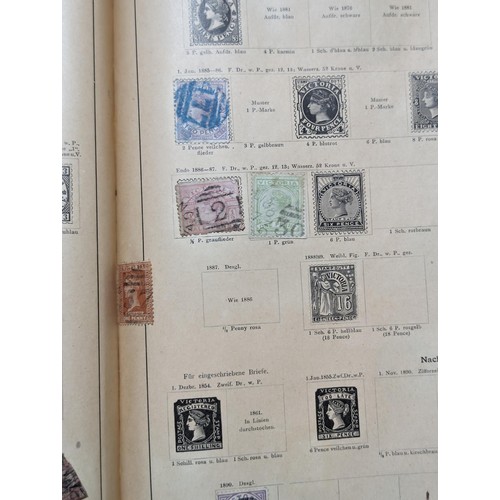 265 - Rare Antique German Stamp Album 1840-1920Appx Owned By German Sculptor Peter Breuer - Best Viewed Pe... 