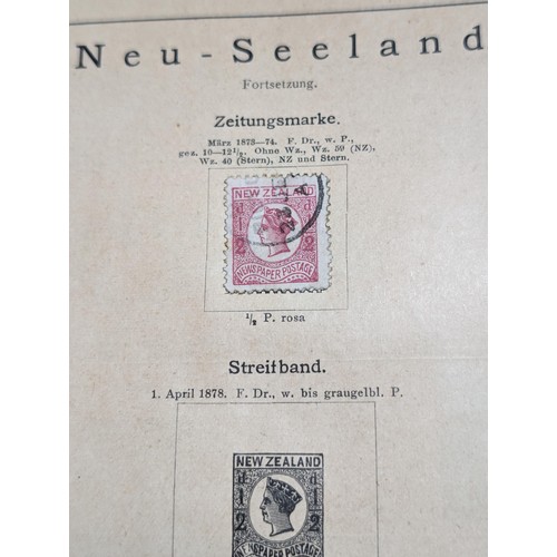 265 - Rare Antique German Stamp Album 1840-1920Appx Owned By German Sculptor Peter Breuer - Best Viewed Pe... 