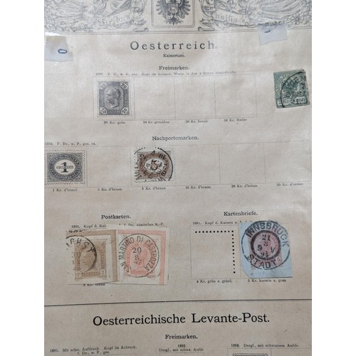 265 - Rare Antique German Stamp Album 1840-1920Appx Owned By German Sculptor Peter Breuer - Best Viewed Pe... 