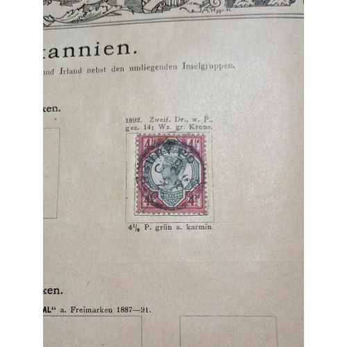 265 - Rare Antique German Stamp Album 1840-1920Appx Owned By German Sculptor Peter Breuer - Best Viewed Pe... 