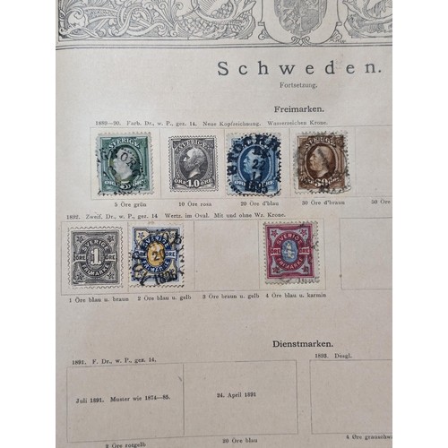 265 - Rare Antique German Stamp Album 1840-1920Appx Owned By German Sculptor Peter Breuer - Best Viewed Pe... 