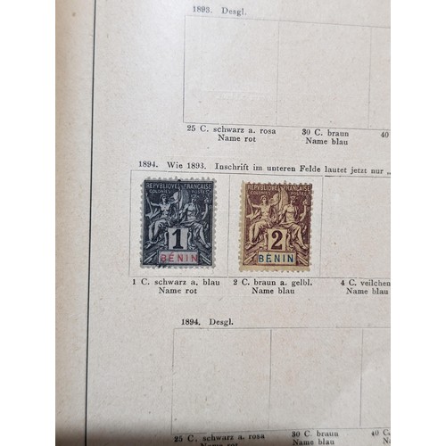 265 - Rare Antique German Stamp Album 1840-1920Appx Owned By German Sculptor Peter Breuer - Best Viewed Pe... 