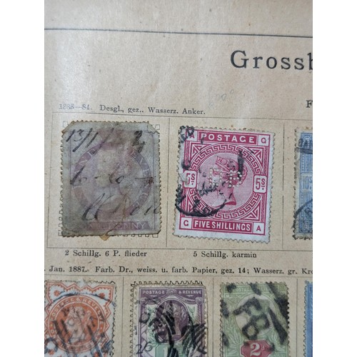 265 - Rare Antique German Stamp Album 1840-1920Appx Owned By German Sculptor Peter Breuer - Best Viewed Pe... 