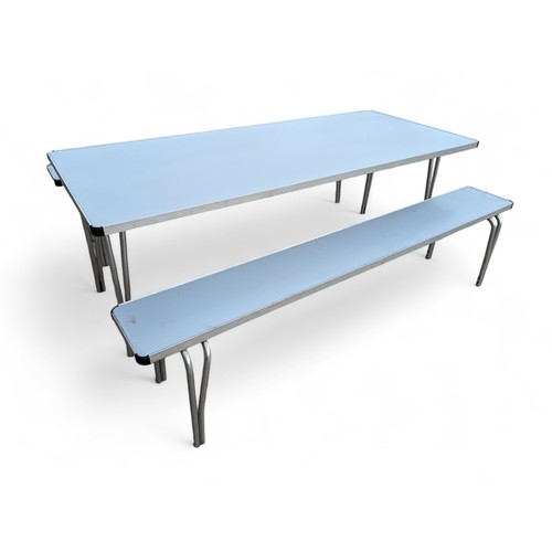 280 - GOPAK C/AA2 Contour folding table 1830 x 760 With Pair of GOPAK C/AF2 Contour Benches 1830x254mm 

A... 