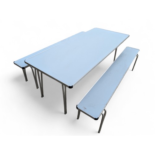 280 - GOPAK C/AA2 Contour folding table 1830 x 760 With Pair of GOPAK C/AF2 Contour Benches 1830x254mm 

A... 