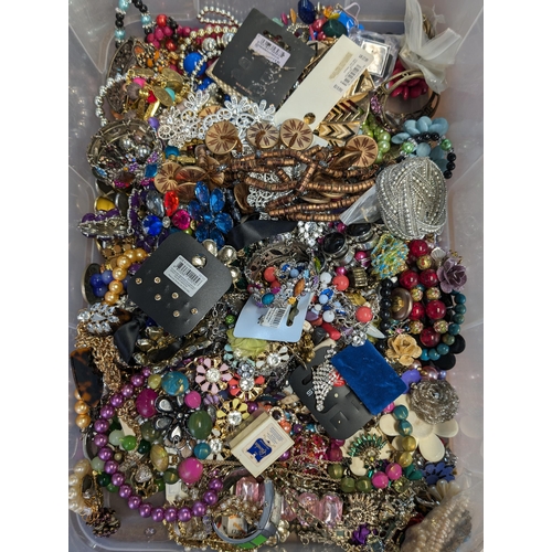 315 - Huge Bundle of Costume Jewellery approx. 8kgs PLUS 10 New Necklaces - Appears in Good Condition - Co... 