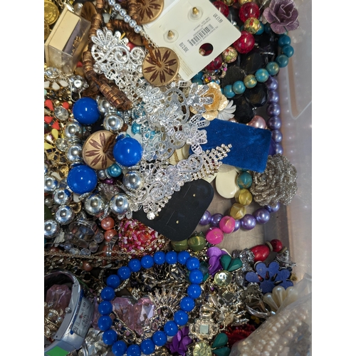 315 - Huge Bundle of Costume Jewellery approx. 8kgs PLUS 10 New Necklaces - Appears in Good Condition - Co... 