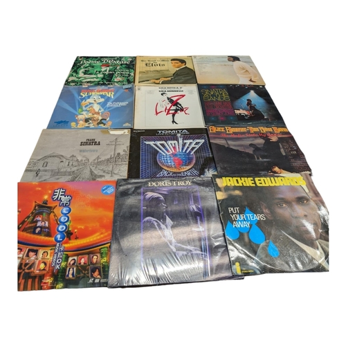 330 - Bundle of 10 Vinyl's Plus 2 LaserDisc's - Including Sinatra, Elvis Plus Other Artists. sleeves in Fa... 