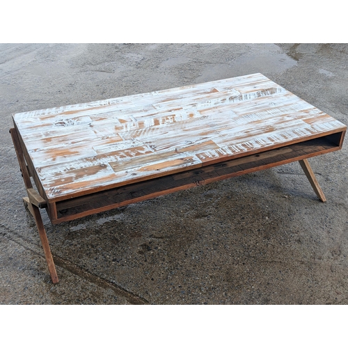 360 - Huge Well Crafted Vintage Solid Wood Coffee Table, Chic Style, Excellent Dovetail Jointed - Solid an... 