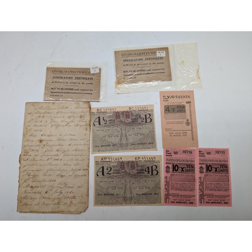 396 - Excellent Bundle of 18th/19thC Ephemera Including Coronation Grand March Music Booklet Antique Prope... 