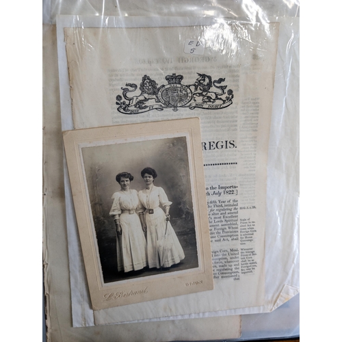 396 - Excellent Bundle of 18th/19thC Ephemera Including Coronation Grand March Music Booklet Antique Prope... 