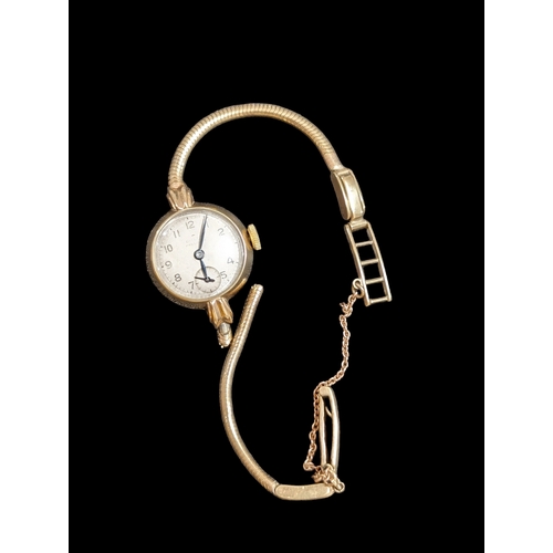 416 - 1930s Rolex Precision Ladies Cocktail Watch With Sub seconds - 9Ct Bracelet Benjamin Harry Britton &... 