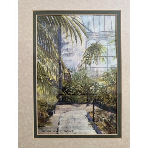 104 - The Older Winter Gardens Original Watercolour - Signed Lower Right Tom?Jon? Po? 33x40cm