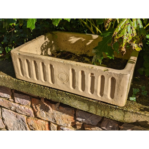 15 - Weather Antique Belfast / Stoneware Sink / Garden Planter - Weathered - Garden ornament 61x46x17cm