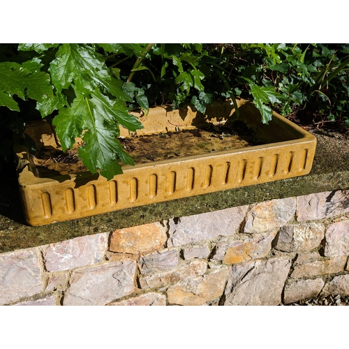 16 - Weather Vintage Shallow Belfast / Stoneware Sink / Garden Planter - Weathered - Garden ornament 95x4... 