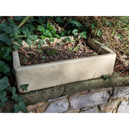 17 - Weather Vintage Belfast / Stoneware Sink / Garden Planter - Weathered - Garden ornament 60x40x15cm