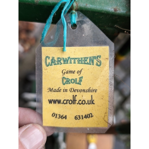 26 - Carwithens Game of Crolf - Made in Devon Golf / Crocket Set, Complete on Trolley With Balls, Bats An... 