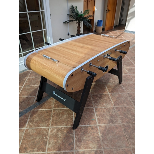 98 - Strikeworth Classic Football Table - Good Condition Minor Use Related Marks - With Cover 152x74.5x86... 