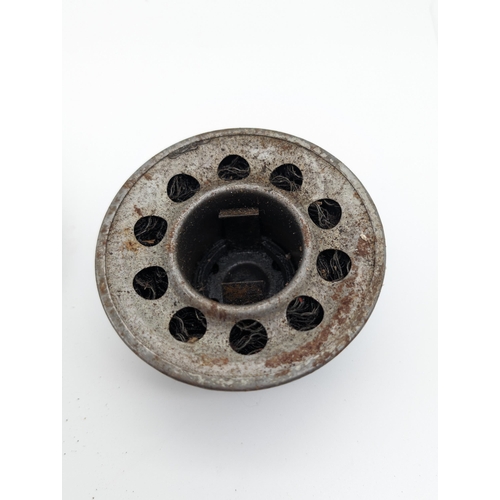 27 - Mk1 Ford / Lotus Cortina Original Fuel Cap Cover With Key And Oil Cap - Could Do With A Polish But O... 