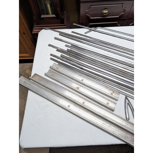 10 - Large Quantity, Original MK1 Ford / Lotus Cortina Exterior Chrome Trim Parts, Including Side Trims, ... 