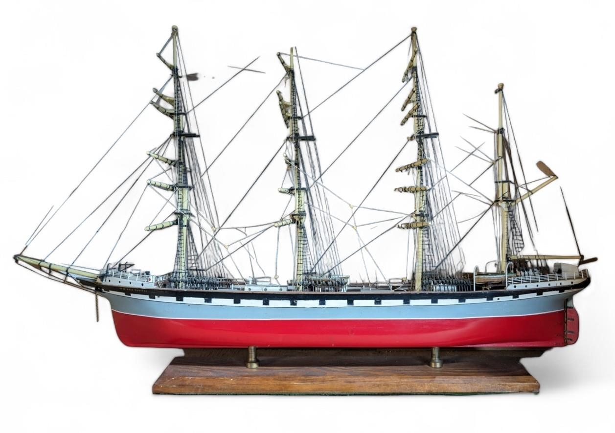 Excellent Hand Built Wooden Model, Archibald Russell Tall Ship ...