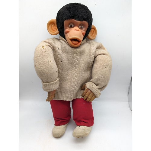 144 - Vintage Jacko Chad Valley Monkey Toy 1960s Overall Good Condition 51cm Vintage Collectable Toys