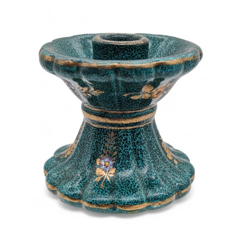 510 - Seldom Seen Deruta c1950 Italy Ceramic Two Handled Urn / Vase Plus Two Exceptionally Decorated Gold ... 