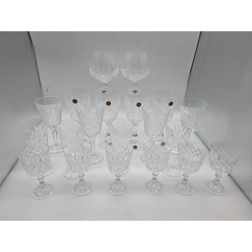 512 - Excellent Selection of Crystalware Drinking Glasses To Include, Waterford Brandy Glasses, Echt Bleik... 