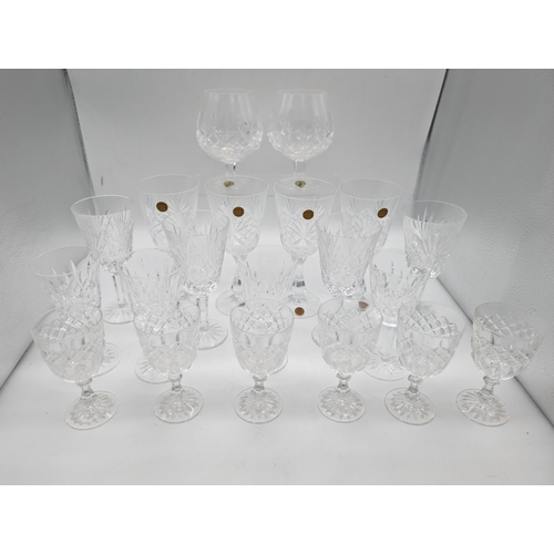 512 - Excellent Selection of Crystalware Drinking Glasses To Include, Waterford Brandy Glasses, Echt Bleik... 