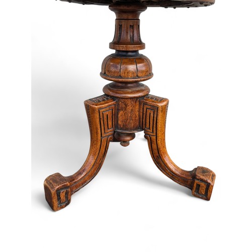 6 - Fabulous Carved revolving Piano Stool - 40cm Appx, Well Carved Trio Base Possibly Rosewood Or Simila... 