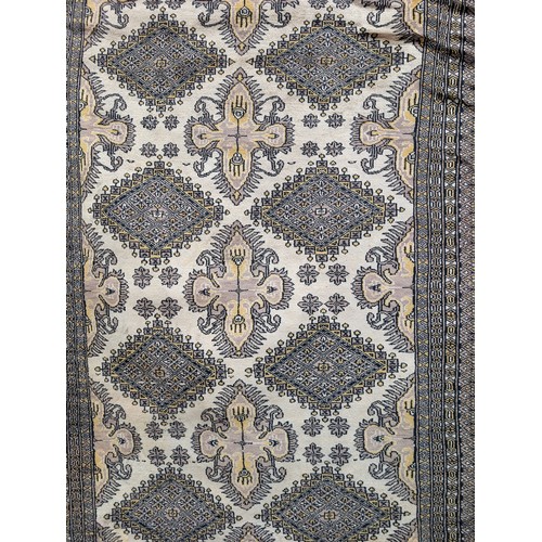 11D - Oriental Classic Carpet (Probably Pakistan Buchara) With Excellent Design on Brown / Beige Ground - ... 