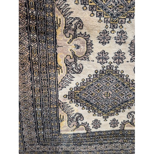 11D - Oriental Classic Carpet (Probably Pakistan Buchara) With Excellent Design on Brown / Beige Ground - ... 