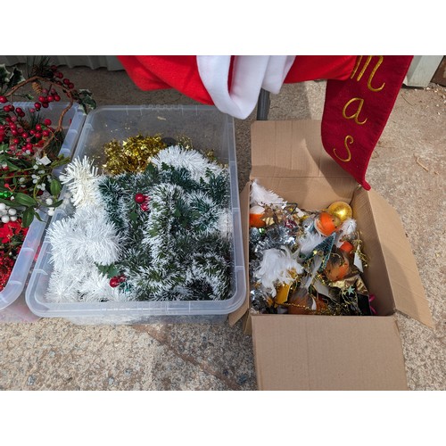 35 - Large Quantity Vintage Christmas Decorations, Quantity of (6) Boxes, Too Much To List Practically