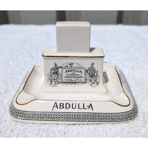 54 - Vintage Rare Abdulla Ashtray - Advertising Excellent Condition Marked ABS Ltd to Base 13x10x10cm