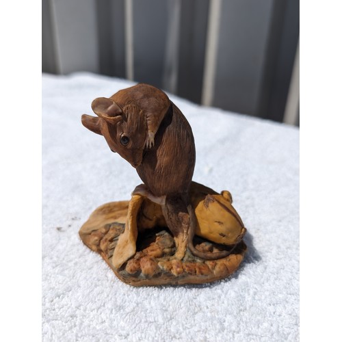 94 - Quantity (3) Excellent Border Fine Arts Mouse Ornaments - Excellent Condition