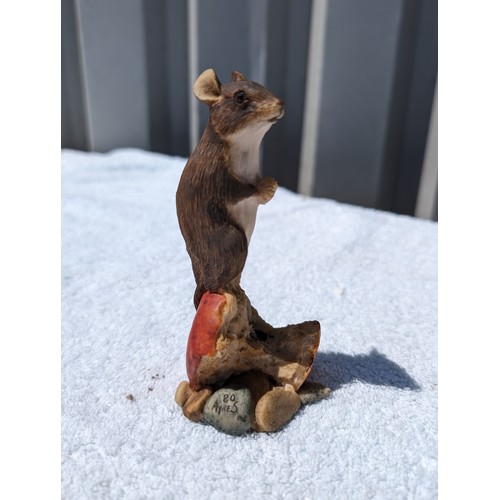 94 - Quantity (3) Excellent Border Fine Arts Mouse Ornaments - Excellent Condition