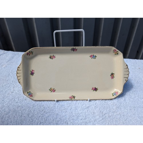 110 - Good Bundle Clarice Cliff Newport Pottery Side Plates (6) Plate and Serving Tray, With Collection of... 