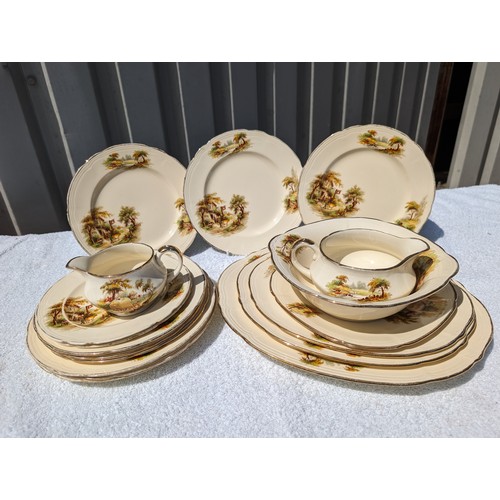 111 - Vintage Alfred Meakin Hayride Dinnerware - (18) Pieces