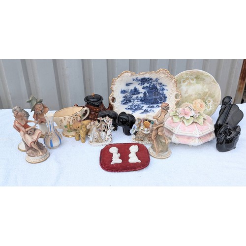 129 - Large Bundle Vintage / Antique Ceramics. Various Makers, Continental. Condition AF