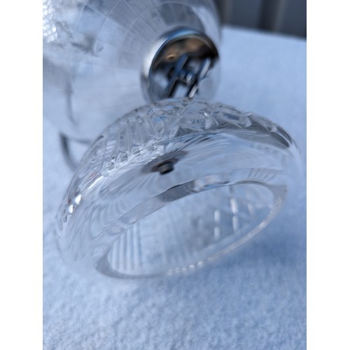 138 - Excellent Retired Waterford Crystal World Globe, Etched Waterford Mark To Base Excellent Condition 3... 