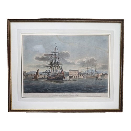 45A - Francis Jukes after Thomas Luny (1759-1837) East Indiaman Essex Aquatints (4) Originally purchased f... 