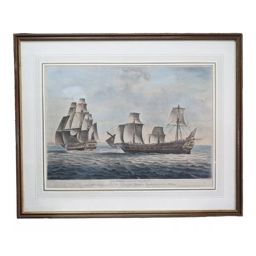 45A - Francis Jukes after Thomas Luny (1759-1837) East Indiaman Essex Aquatints (4) Originally purchased f... 