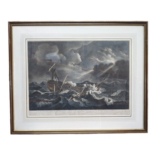 45A - Francis Jukes after Thomas Luny (1759-1837) East Indiaman Essex Aquatints (4) Originally purchased f... 