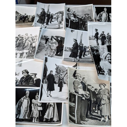 15 - Appx (35) Photographs Contained Within a Sleeve Entitled Royalty - Queen Elizabeth, Queen Mother, Pr... 