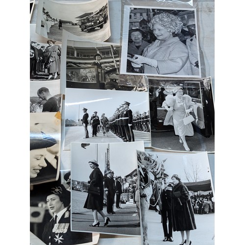 15 - Appx (35) Photographs Contained Within a Sleeve Entitled Royalty - Queen Elizabeth, Queen Mother, Pr... 