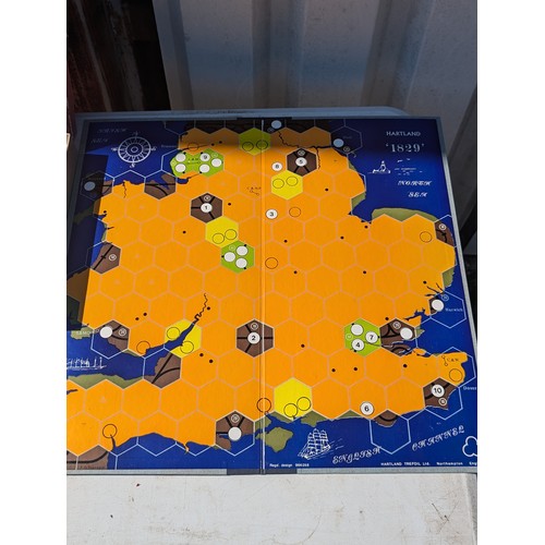 58 - Rare Hartland 1829 Boardgame, Appears In Remarkable Condition. Appears Complete. Gameboard Looks Har... 