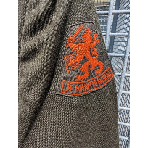 96 - Vintage Military jacket - Dutch Army Insignia  Hedex Dinxperlo