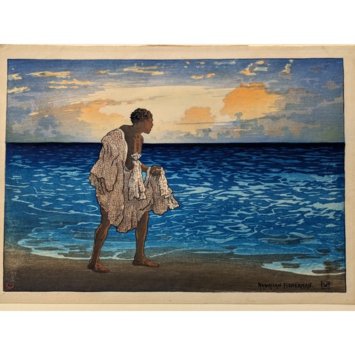 187 - Charles William Bartlett (1860-1940) Hawaiian Fisherman, c. 1919

Exceptional Condition With Vibrant... 