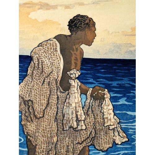 187 - Charles William Bartlett (1860-1940) Hawaiian Fisherman, c. 1919

Exceptional Condition With Vibrant... 