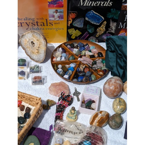 254 - Huge & Extensive Collection Of Crystals, Rocks & Minerals, Semi Precious Stones & Literature. Far To... 